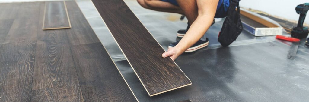 Bodenverlegung im Büro