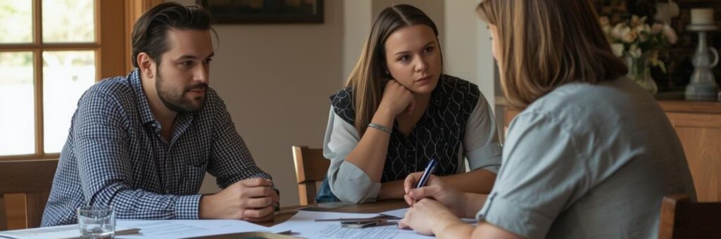Handwerker Beratungsgespräch