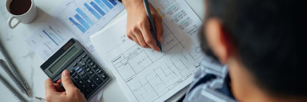 Innenausbau-Kostenaufstellung