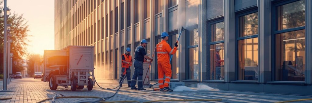 Reinigungsteam Fassadenreinigung