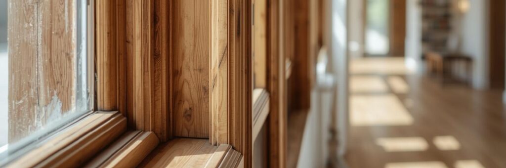 Sanierte Fenster-Innenausbau