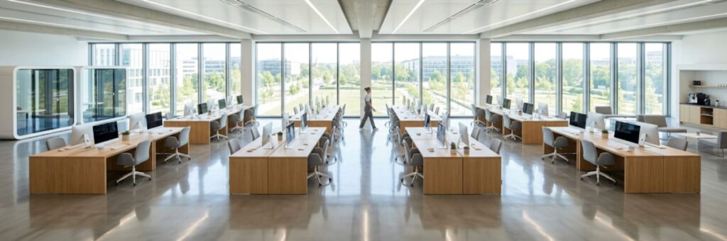 Reinigungsservice Büroraum